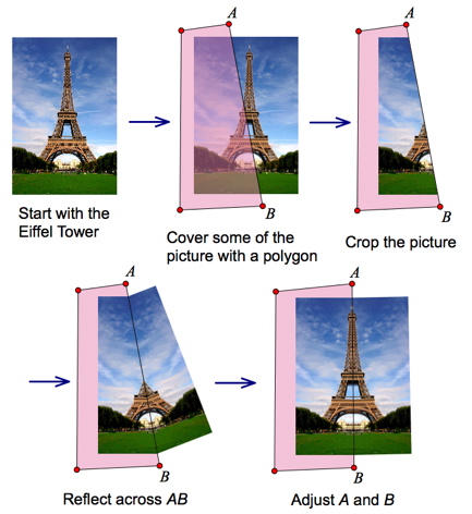 Cropping and Reflecting the Eiffel Tower